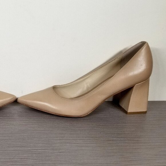 Marc Fisher LTD. Zala Pump, Nude Leather, Womens Size 8.5 M - Picture 9 of 12